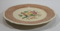 Vintage Ridgways Shelton England Plymouth Brown Color 9" Flower Decor Plate - Numbered