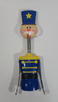 Cute Boston Warehouse Winter Holiday Christmas Blue Nutcracker Wine Bottle Corkscrew Opener - Treasure Valley Antiques & Collectibles
