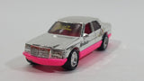 1990 Hot Wheels California Customs Mercedes 380 SEL Chrome and Pink Die Cast Toy Luxury Car Vehicle - Treasure Valley Antiques & Collectibles