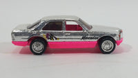 1990 Hot Wheels California Customs Mercedes 380 SEL Chrome and Pink Die Cast Toy Luxury Car Vehicle