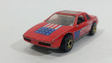 1987 Hot Wheels The Hot Ones Pontiac Fiero 2M4 Red Die Cast Toy Sports Car Vehicle - GHO