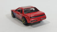 1987 Hot Wheels The Hot Ones Pontiac Fiero 2M4 Red Die Cast Toy Sports Car Vehicle - GHO