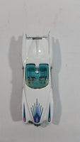 1991 Hot Wheels Street Beast White and Turquoise Die Cast Toy Car Vehicle