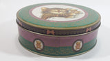 Giordano Cute Kitten Cat Cuddling Sleeping with a Stuffed Animal Teddy Bear Round Tin Metal Container