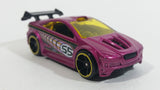 2015 Hot Wheels Asphalt Assault Magenta Purple #55 Die Cast Toy Car Vehicle