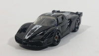 2008 Hot Wheels Ferrari FXX Black with White Stripe Die Cast Toy Dream Car Vehicle