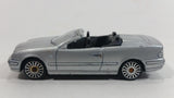 Maisto Mercedes-Benz CLK Cabrio Convertible Silver Die Cast Toy Car Vehicle