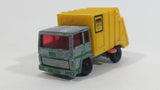 Vintage 1979 Lesney Matchbox Refuse Truck No. 36 Green Yellow Garbage Pickup Die Cast Toy Car Vehicle