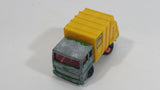 Vintage 1979 Lesney Matchbox Refuse Truck No. 36 Green Yellow Garbage Pickup Die Cast Toy Car Vehicle