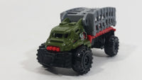 2015 Matchbox Jurassic World Mauler Hauler Truck Olive Green Die Cast Toy Car Vehicle