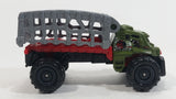 2015 Matchbox Jurassic World Mauler Hauler Truck Olive Green Die Cast Toy Car Vehicle