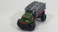 2015 Matchbox Jurassic World Mauler Hauler Truck Olive Green Die Cast Toy Car Vehicle