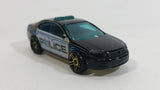 2007 Hot Wheels Police Patrol Ford Fusion 002 Black Die Cast Toy Cop Law Enforcement Car Vehicle