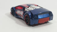 2015 Hot Wheels Marvel Spider-Man VS. the Sinister Six Zotic Blue Red Die Cast Toy Car Vehicle