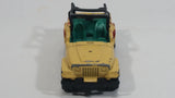 1998 Matchbox Jeep Wrangler Black Star Ranch Beige Brown Camouflage Die Cast Toy Car Vehicle