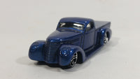 2002 Hot Wheels First Editions Super Smooth Truck Metalflake Dark Blue Die Cast Toy Low Rider Car Vehicle