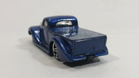 2002 Hot Wheels First Editions Super Smooth Truck Metalflake Dark Blue Die Cast Toy Low Rider Car Vehicle