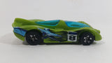 2006 Hot Wheels Terrordactyl Power Pistons Lime Green Plastic Body Die Cast Toy Race Car Vehicle