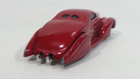 2003 Hot Wheels First Editions Swoop Coupe Red Die Cast Toy Low Rider Hot Rod Car Vehicle