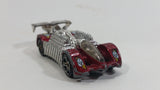 2002 Hot Wheels Grave Rave Krazy 8s Dark Red Die Cast Toy Car Vehicle