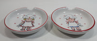 Set of 2 Campbell's Soup Kids Boy and Girl Children Design Good Ceramic Spoon Rest Holder