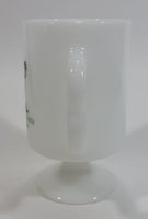 Vintage Little Blarney Castle Portland Oregon Leprechaun Irish Themed Milk Glass Coffee Mug Souvenir Travel Collectible