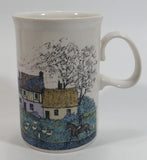 Dunoon Stoneware Saxon Pattern Cottages Coffee Mug Designed By Jack Dadd Made in Scotland