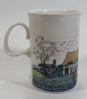 Dunoon Stoneware Saxon Pattern Cottages Coffee Mug Designed By Jack Dadd Made in Scotland