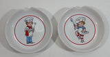 Set of 2 1993 Westwood Campbell's Soup Kids Boy and Girl Children Design Good Ceramic Spoon Rest Holder