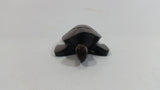 Dark Brown Colored Small Turtle Tortoise Wood Carved Animal Figure