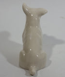 Vintage 1965-1980 Belleek Ireland Scottish West Highland Terrier Porcelain White Dog Figurine
