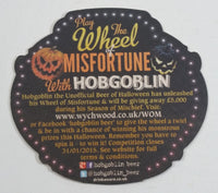 Wychwood Brewery Hobgoblin The Unofficial Beer of Halloween Tis The Season of Mischief Beer Drink Coaster