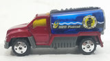 2002 Matchbox Rescue Rookies H2O Patrol Tanker Truck Dark Red and Blue Die Cast Toy Car Firefighting Vehicle