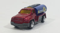 2002 Matchbox Rescue Rookies H2O Patrol Tanker Truck Dark Red and Blue Die Cast Toy Car Firefighting Vehicle