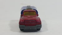 2002 Matchbox Rescue Rookies H2O Patrol Tanker Truck Dark Red and Blue Die Cast Toy Car Firefighting Vehicle