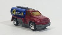 2002 Matchbox Rescue Rookies H2O Patrol Tanker Truck Dark Red and Blue Die Cast Toy Car Firefighting Vehicle