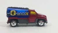 2002 Matchbox Rescue Rookies H2O Patrol Tanker Truck Dark Red and Blue Die Cast Toy Car Firefighting Vehicle