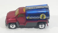 2002 Matchbox Rescue Rookies H2O Patrol Tanker Truck Dark Red and Blue Die Cast Toy Car Firefighting Vehicle