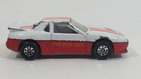 1987 Matchbox Pontiac Fiero White Red Die Cast Toy Car Vehicle