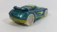 2016 Hot Wheels Glow Wheels Chicane Turquoise Green Die Cast Toy Race Car Vehicle