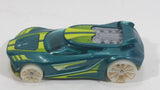 2016 Hot Wheels Glow Wheels Chicane Turquoise Green Die Cast Toy Race Car Vehicle