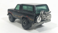 1982 Hot Wheels Ford Bronco Black Die Cast Toy Car SUV Vehicle BW Malaysia - Treasure Valley Antiques & Collectibles