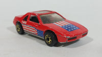 1987 Hot Wheels The Hot Ones Pontiac Fiero 2M4 Red Die Cast Toy Sports Car Vehicle - GHO