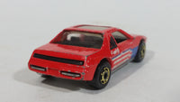 1987 Hot Wheels The Hot Ones Pontiac Fiero 2M4 Red Die Cast Toy Sports Car Vehicle - GHO