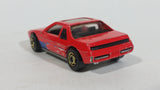 1987 Hot Wheels The Hot Ones Pontiac Fiero 2M4 Red Die Cast Toy Sports Car Vehicle - GHO