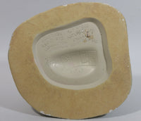 Vintage 1973 Naturecraft "Solitude" Man On A Bench No. 836 Hand Painted Stoneware Sculpture