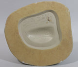 Vintage 1973 Naturecraft "Solitude" Man On A Bench No. 836 Hand Painted Stoneware Sculpture