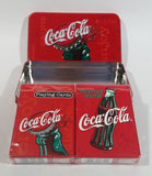 Coca-Cola Coke Soda Pop 2 Packs of Bicycle Brand Playing Cards in Tin Metal Container Beverage Collectible