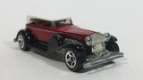 2001 Hot Wheels 1931 Duesenberg Model J ('31 Doozie) Dark Red Die Cast Toy Car Vehicle No. 176