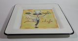 Brunelli Made in Italy "La Femme Chef" Square Pasta Salad Lady Chef 10" Dinner Serving Plate